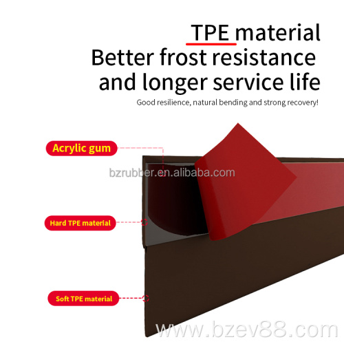 Door bottom rubber sealing strip